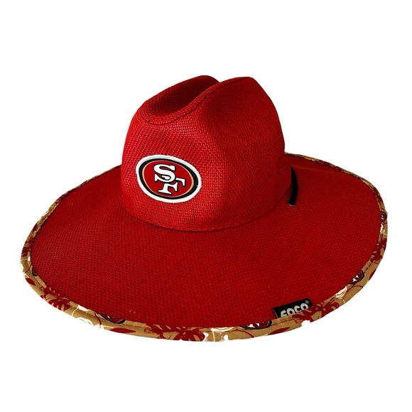 NFL San Francisco 49ers Team Color Straw Hat